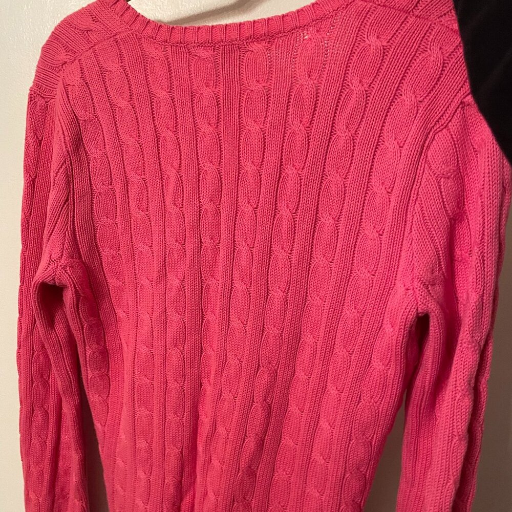 Polo Sweater in Magenta